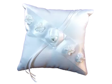 Model Marseille - Ringcushion square white with roses